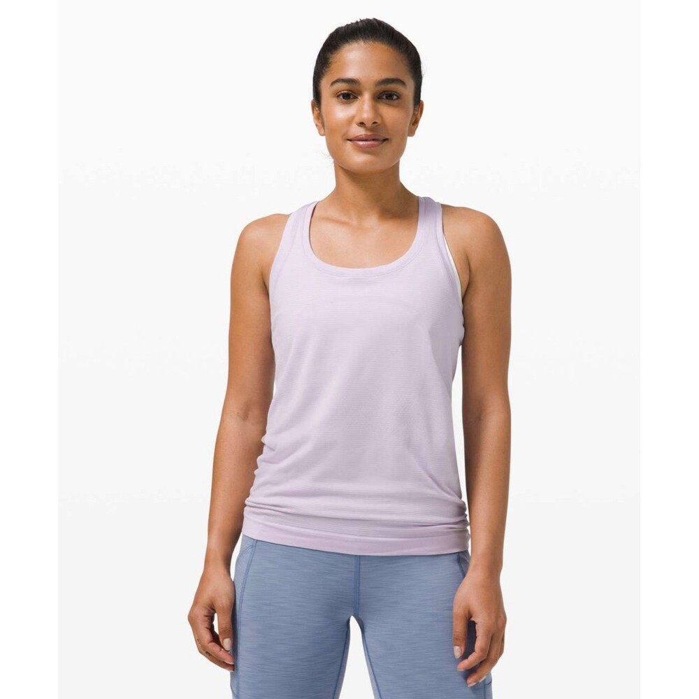 Lululemon Swiftly Tech Racerback Tank Lavender Dew sz 6